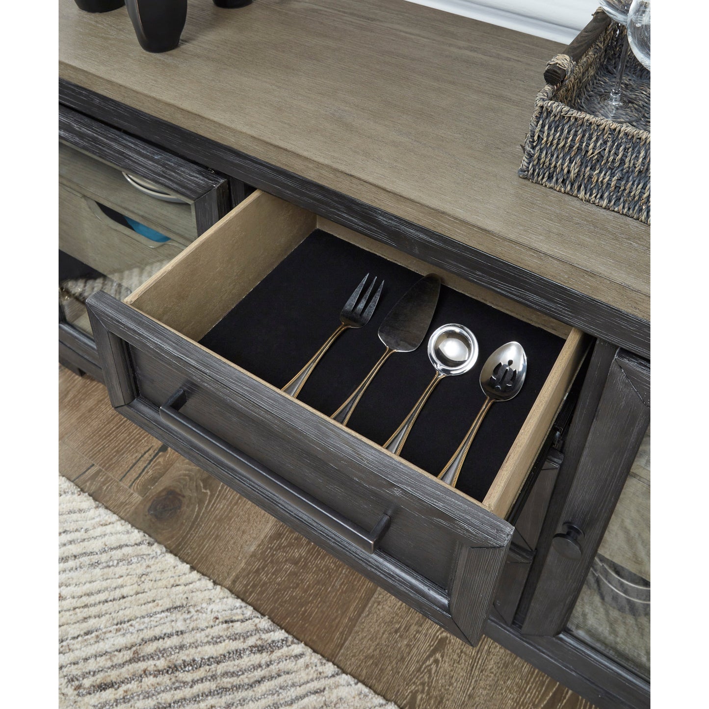 FOYLAND DINING SERVER - BLACK/BROWN