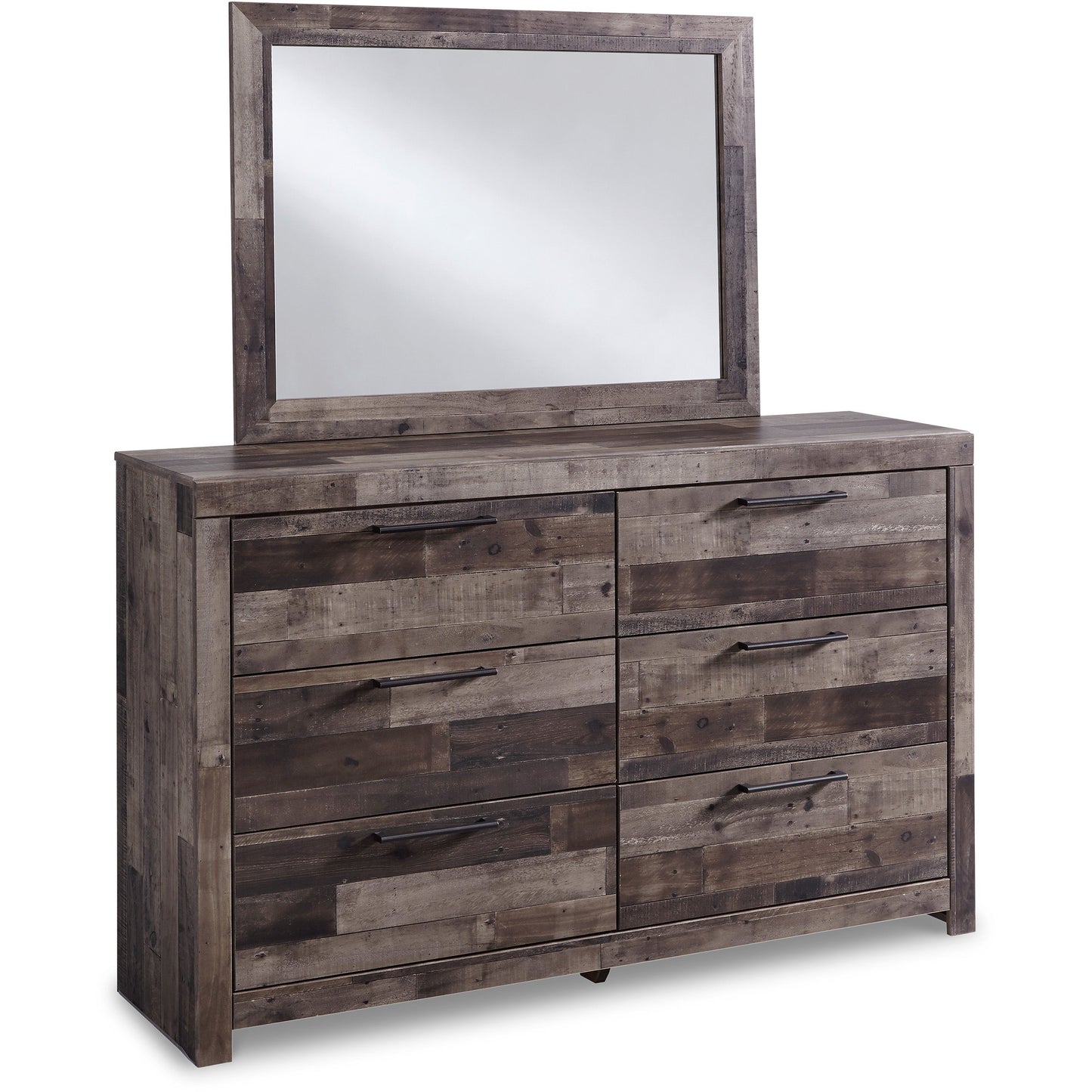 DEREKSON DRESSER/MIRROR - MULTI GRAY