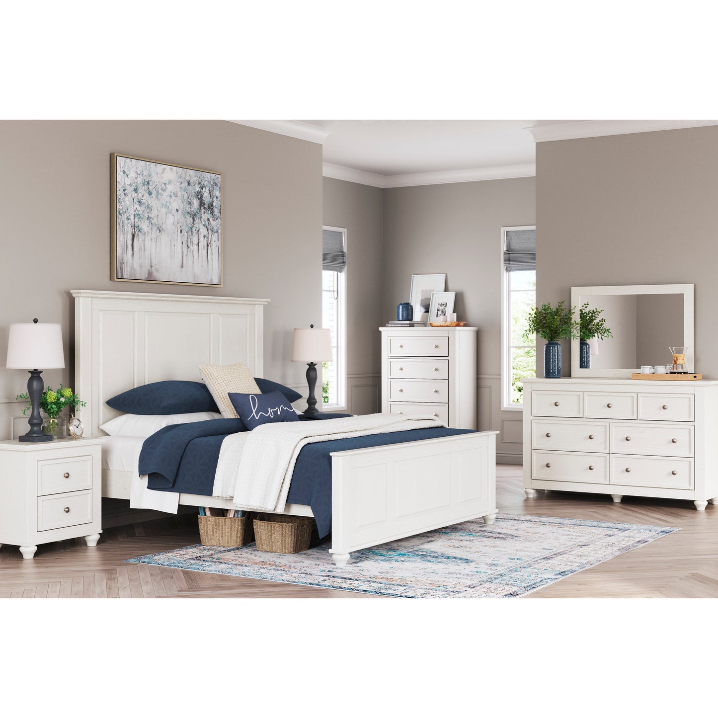 GRANTONI BED - WHITE