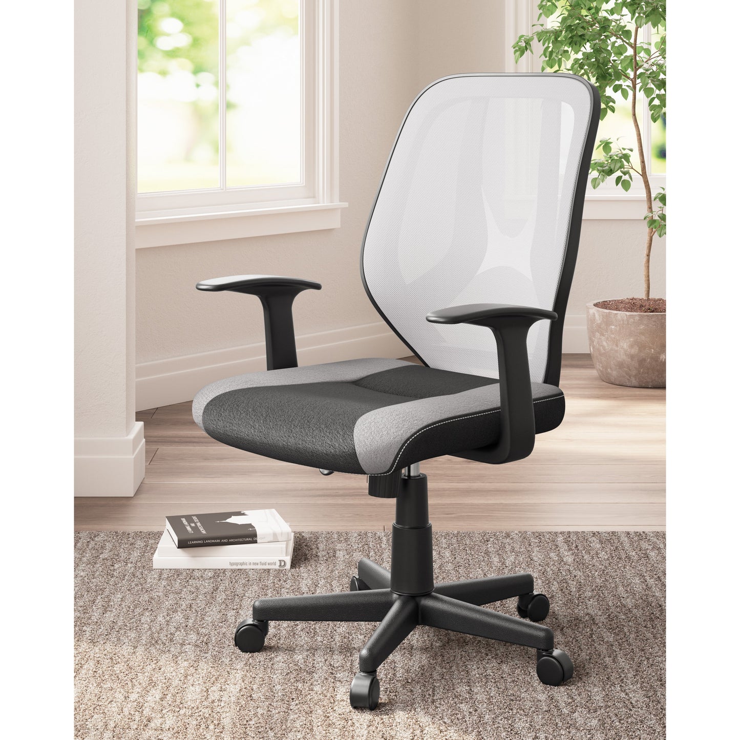 BEAUENALI OFFICE CHAIR - LIGHT GRAY/BLACK