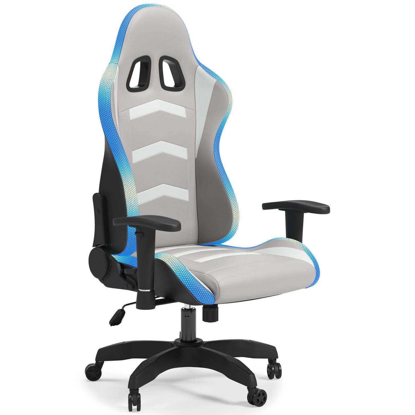 LYNXTYN LED LIGHT OFFICE CHAIR - WHITE/GRAY