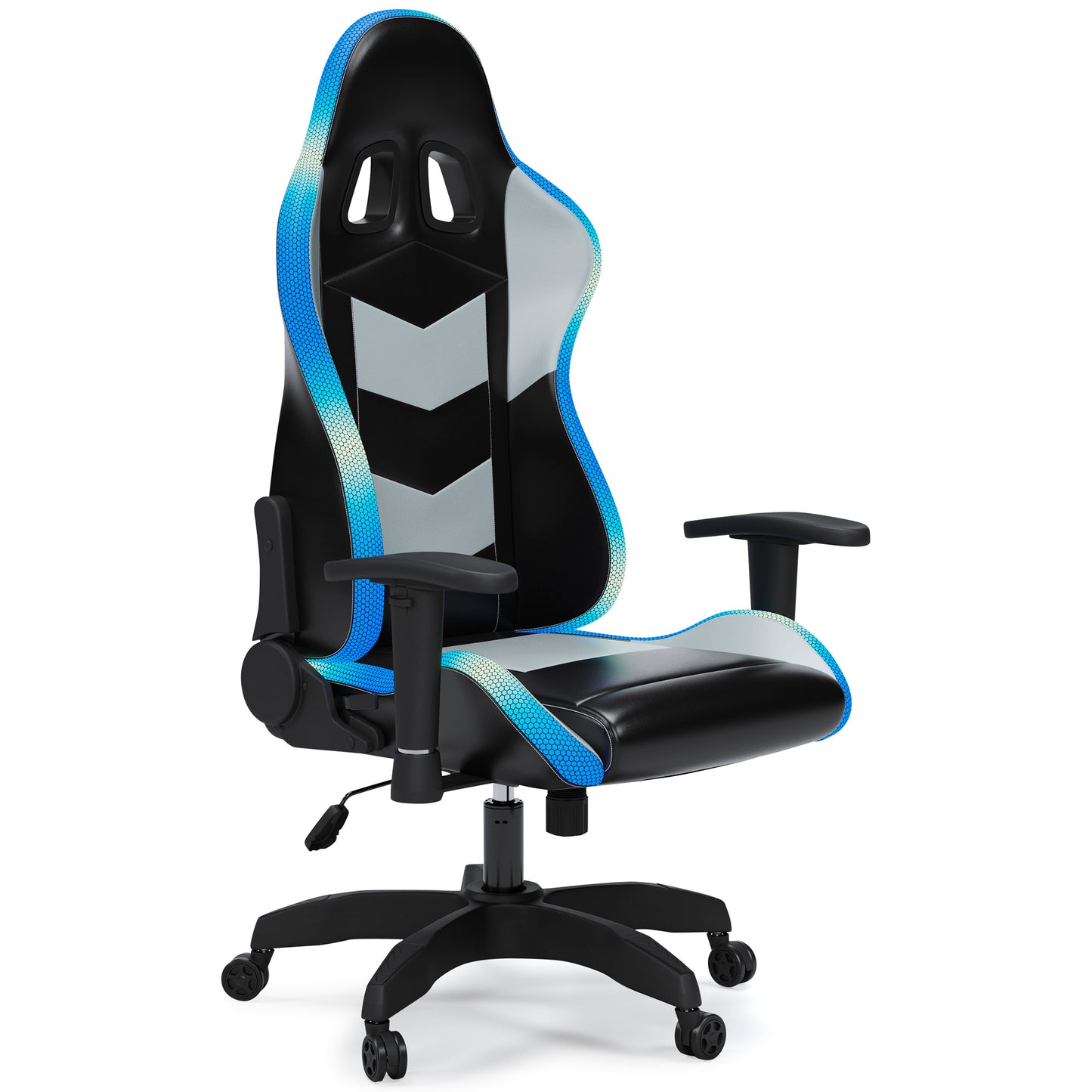 LYNXTYN LED LIGHT OFFICE CHAIR - BLACK/GRAY