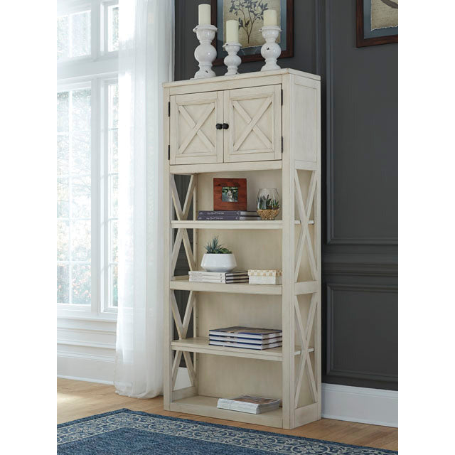 BOLANBURG 75" BOOKCASE - TWO TONE