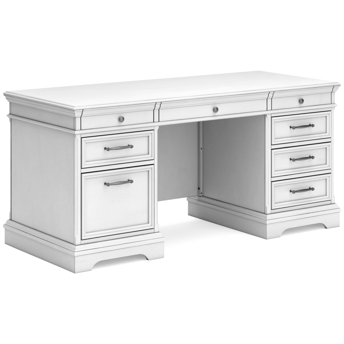 KANWYN HOME OFFICE STORAGE DESK - WHITEWASH