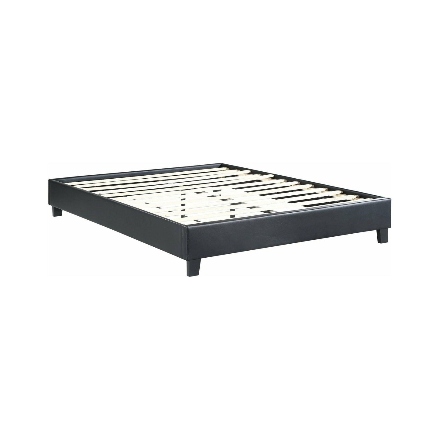 PARAGON - UPHOLSTERED PLATFORM BED - BLACK