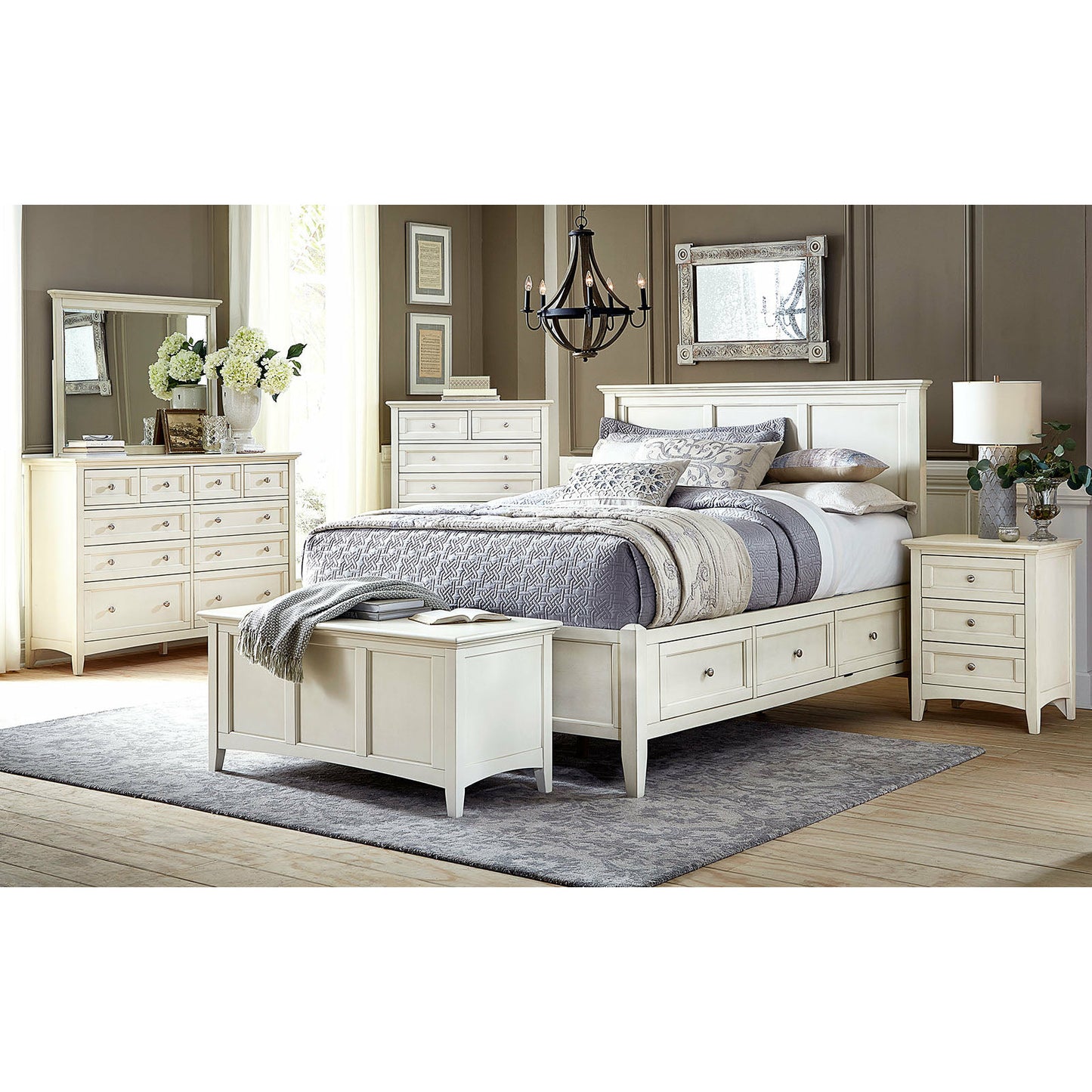 NORTHLAKE STORAGE BED -WHITE