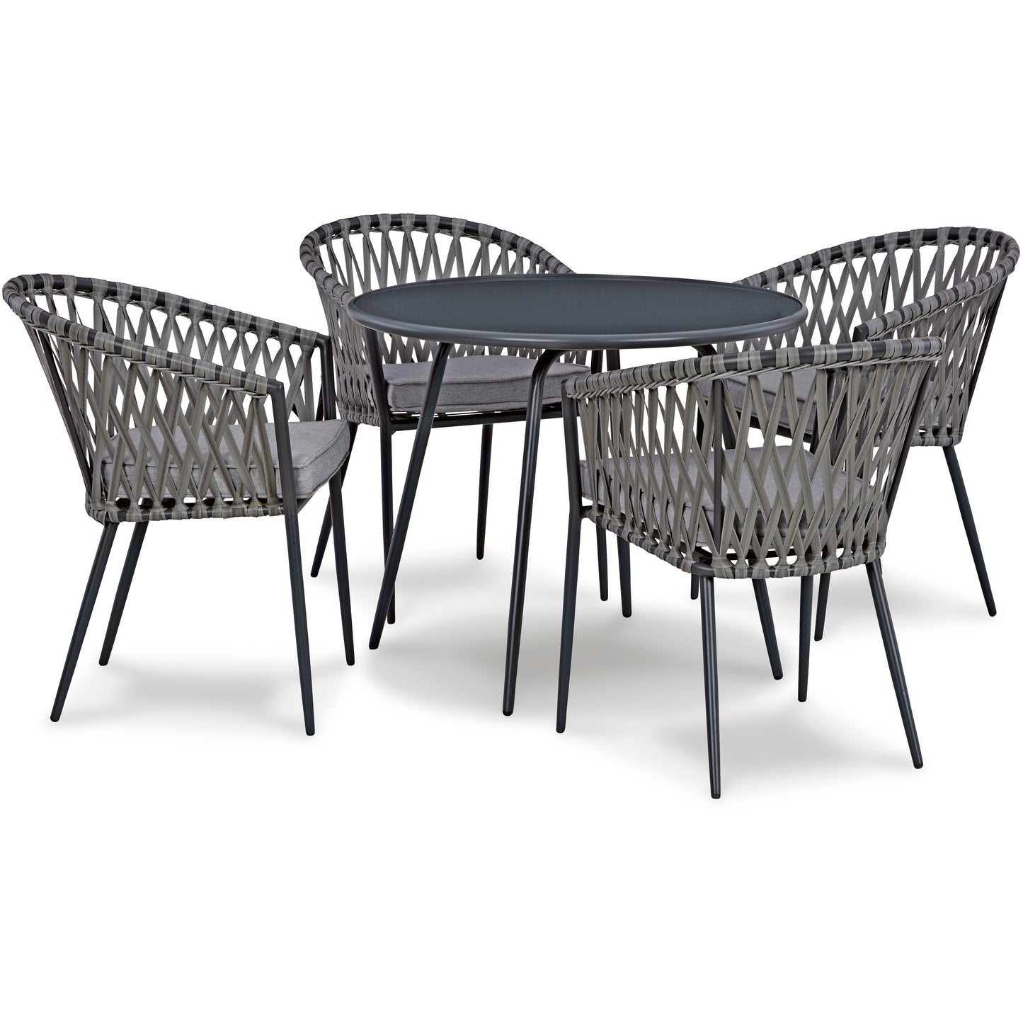 PALM BLISS OUTDOOR DINING TABLE & 4 CHAIRS