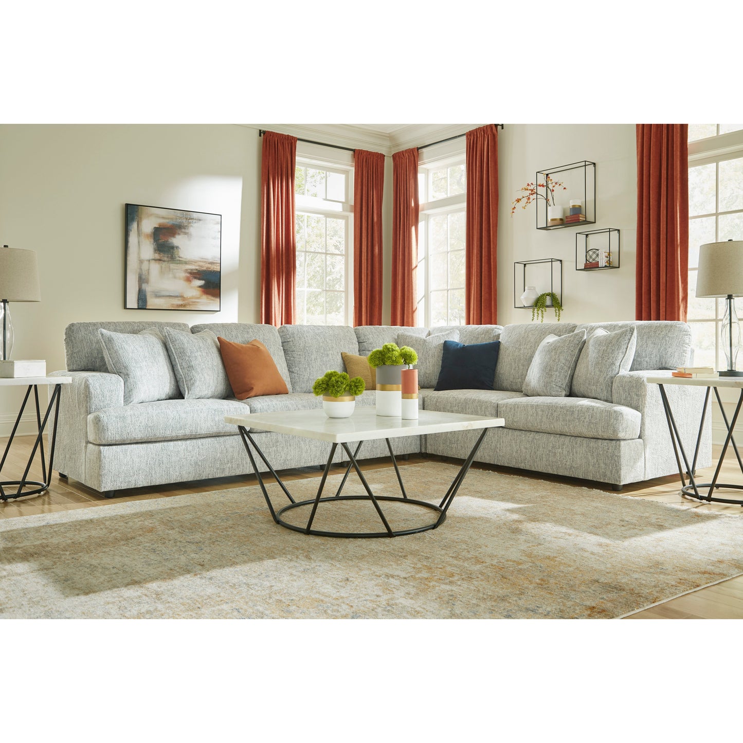 PLAYWRITE 4 PC SECTIONAL - GRAY