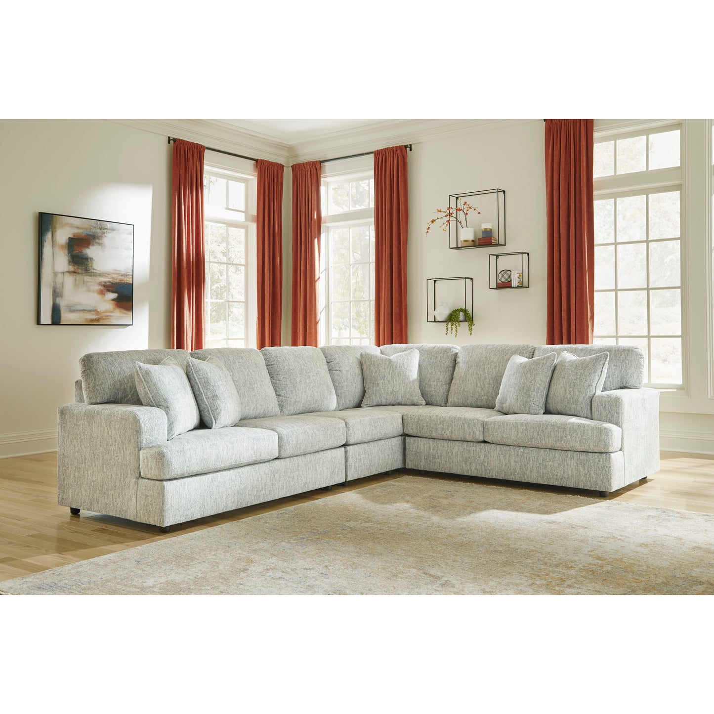PLAYWRITE 4 PC SECTIONAL - GRAY