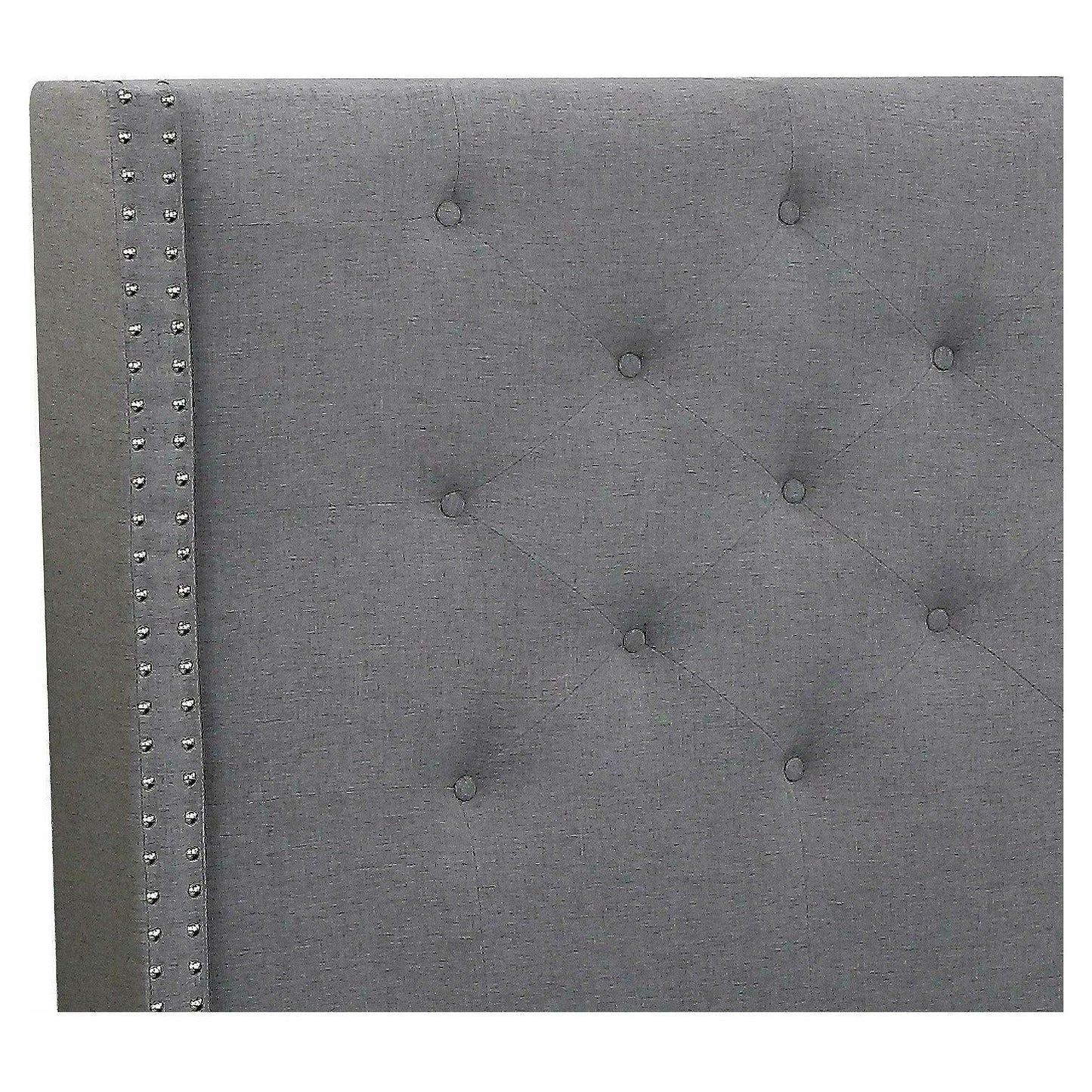 MEGAN UPHOLSTERED BED - GREY