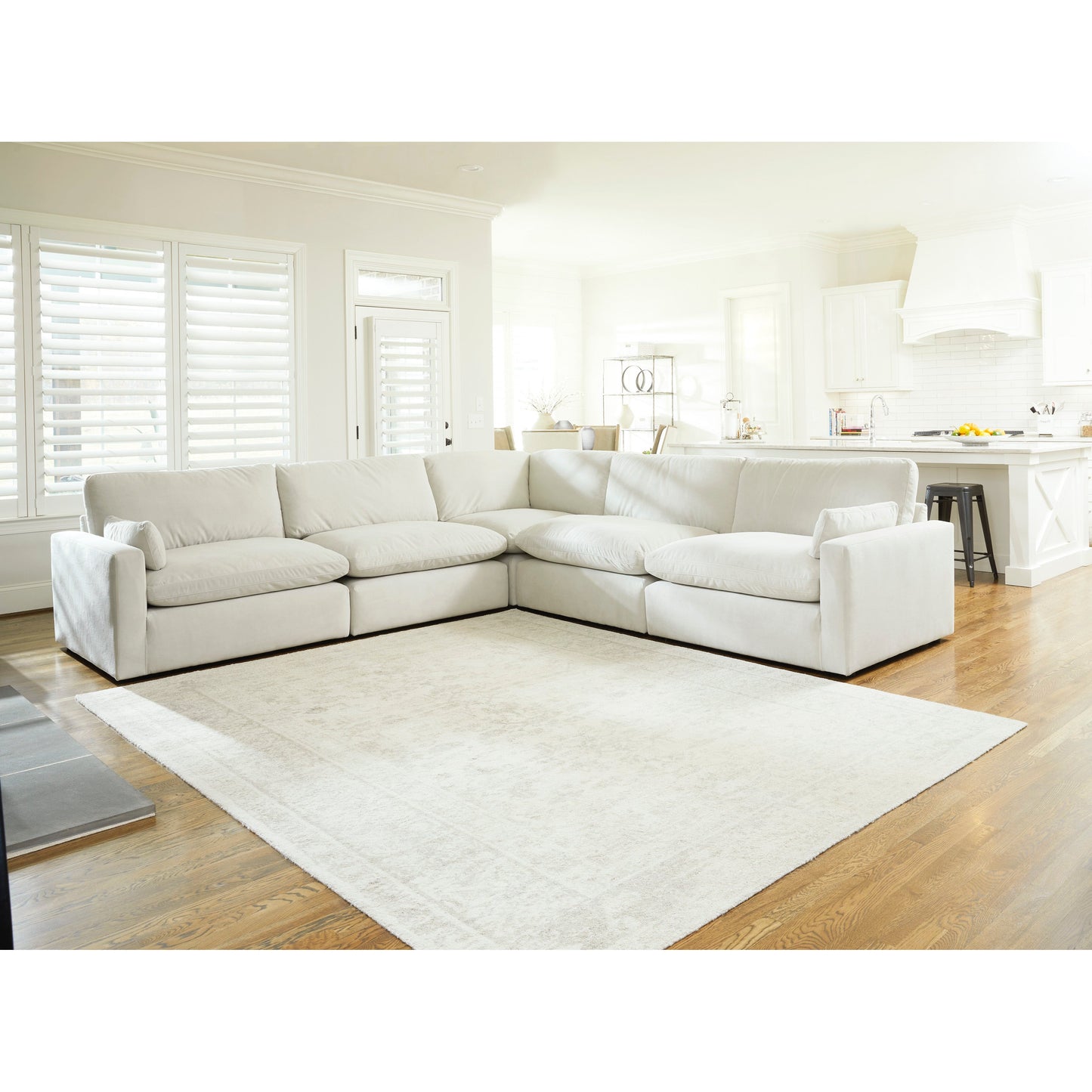 SOPHIE 5 PC SECTIONAL - IVORY