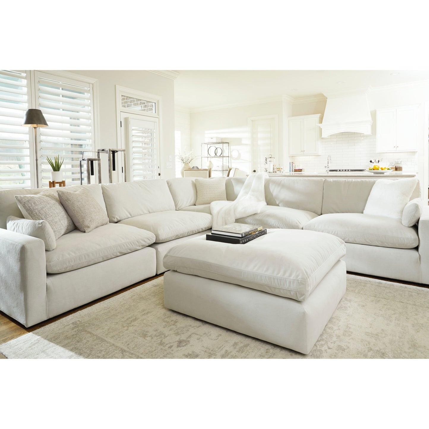 SOPHIE 5 PC SECTIONAL - IVORY