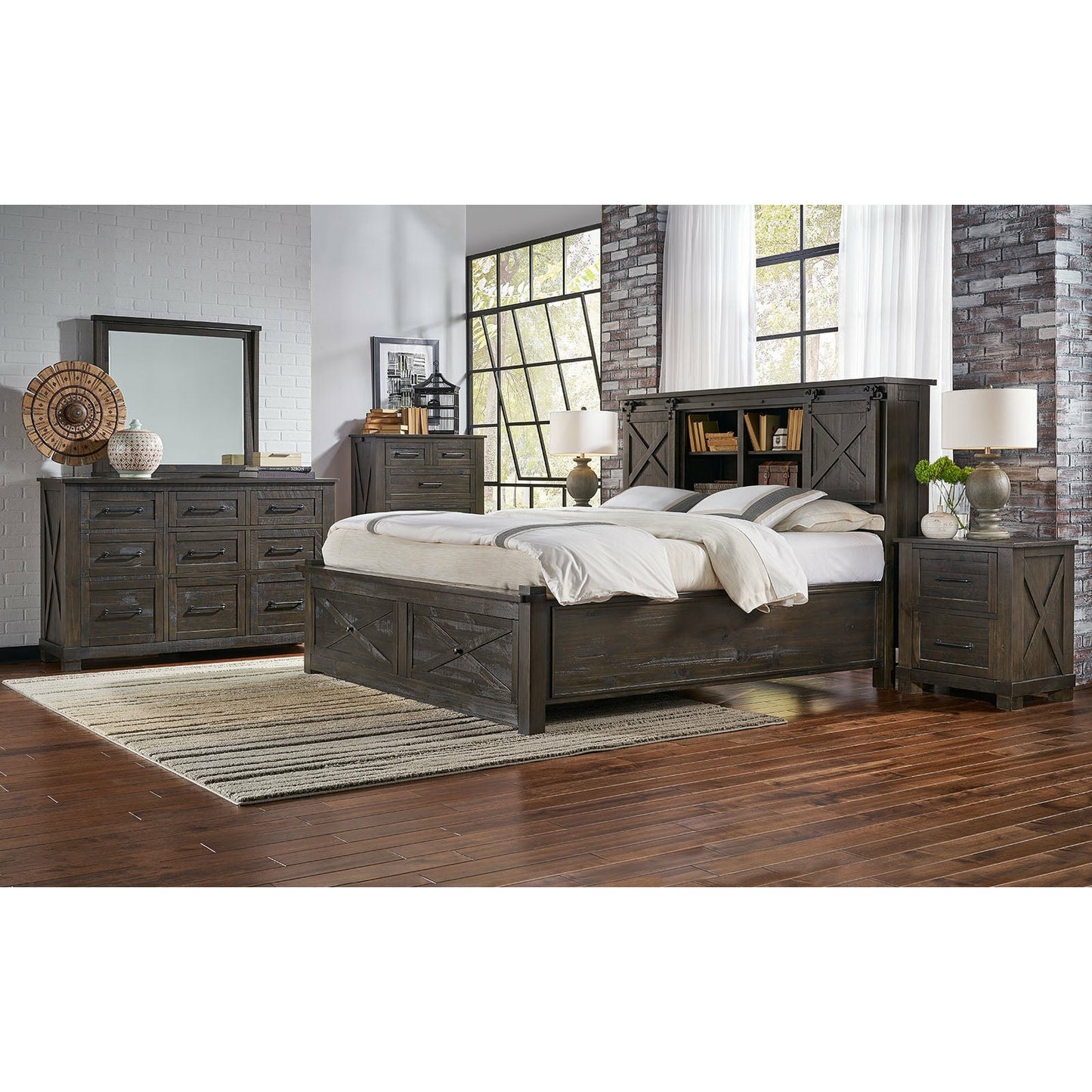 SUN VALLEY STORAGE BED - CHARCOAL