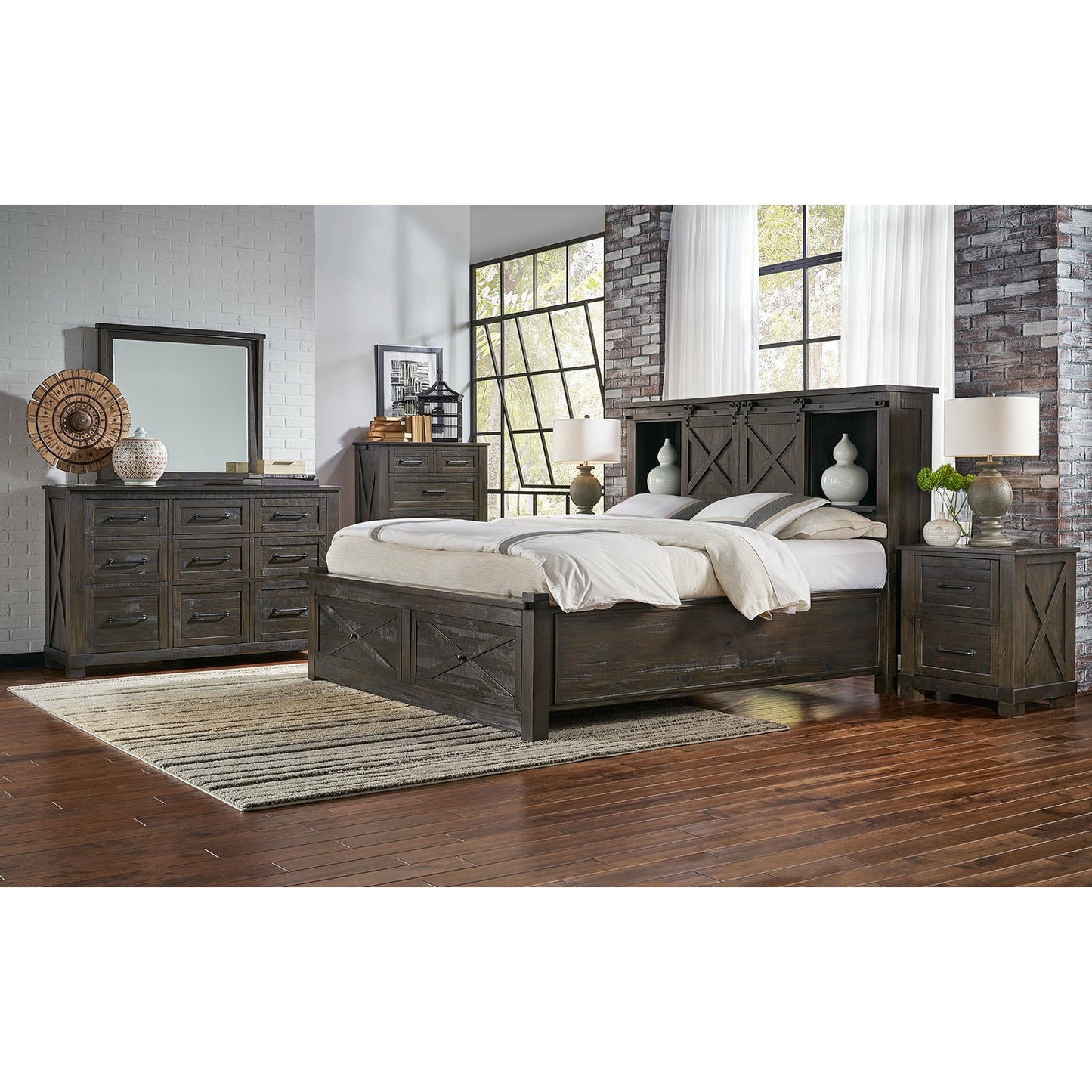 SUN VALLEY STORAGE BED - CHARCOAL