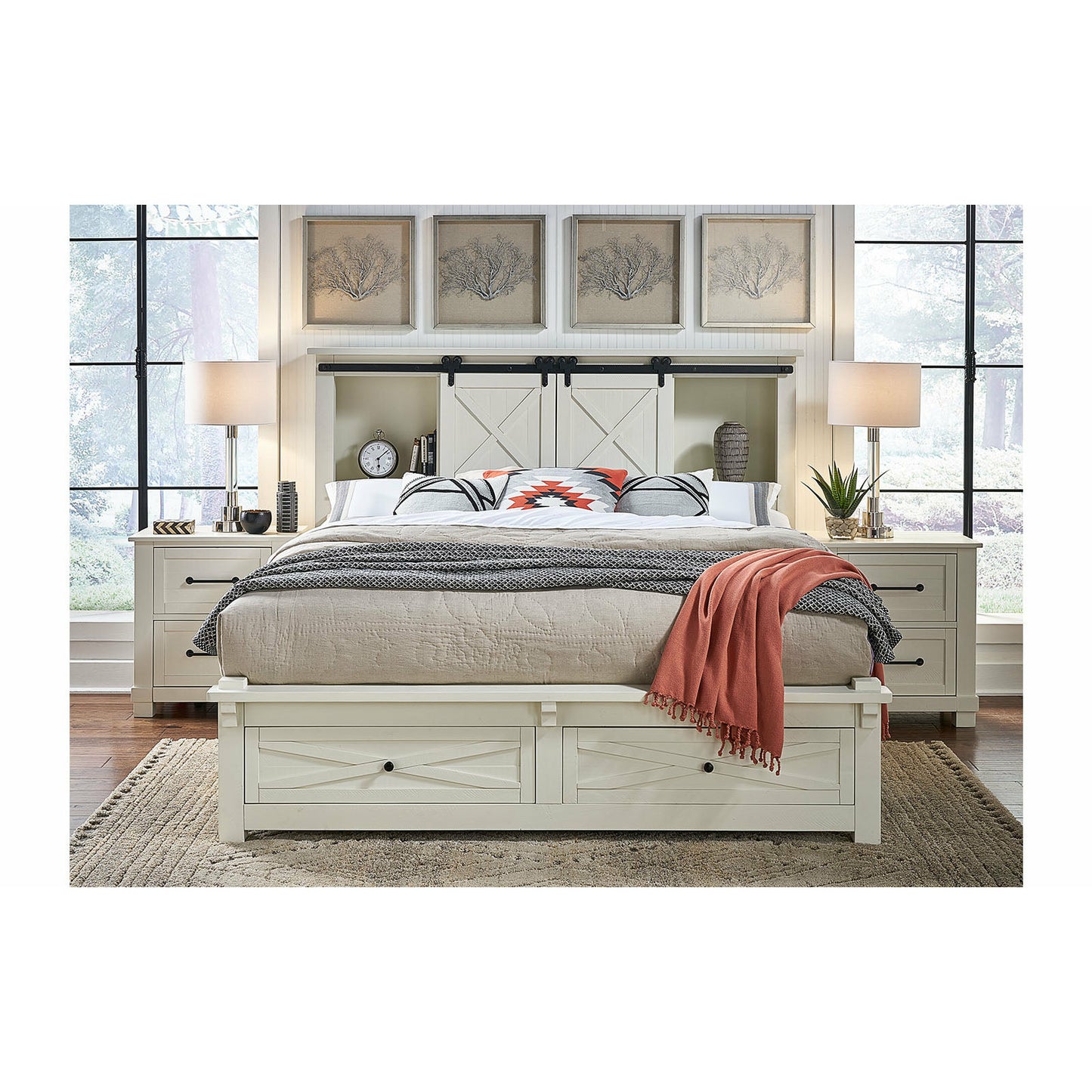 SUN VALLEY STORAGE BED - WHITE