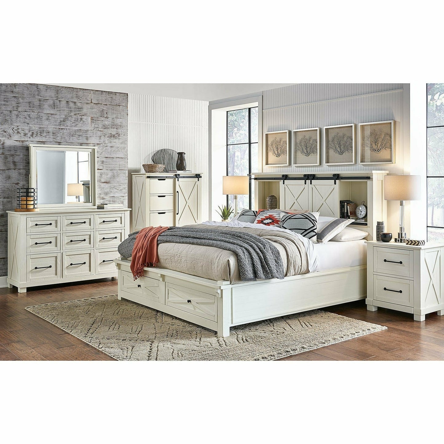 SUN VALLEY STORAGE BED - WHITE