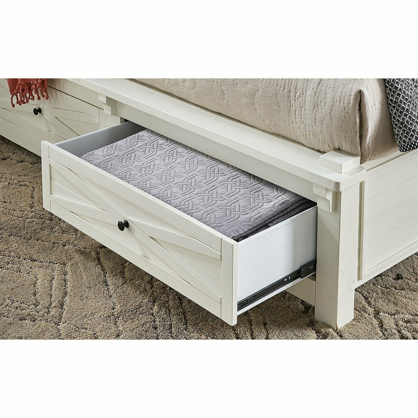 SUN VALLEY STORAGE BED - WHITE