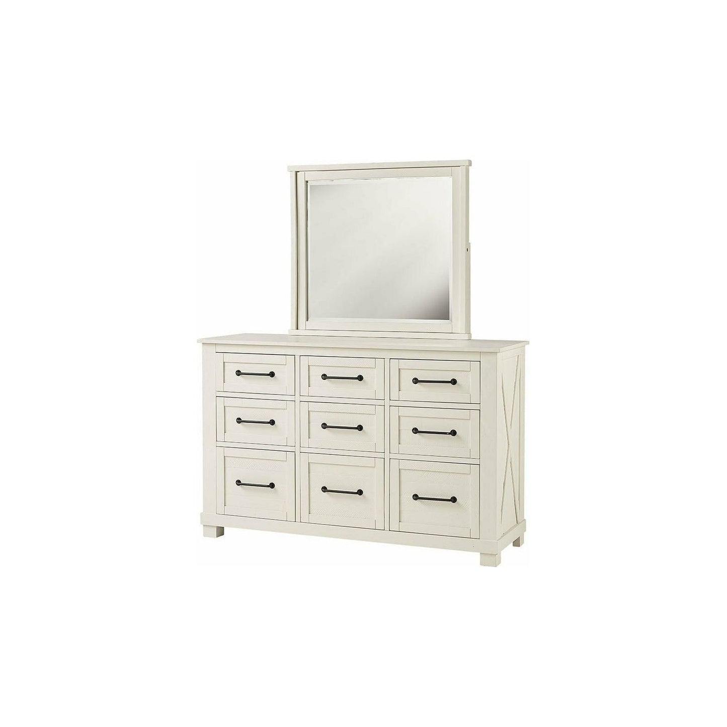 SUN VALLEY - DRESSER/MIRROR - WHITE