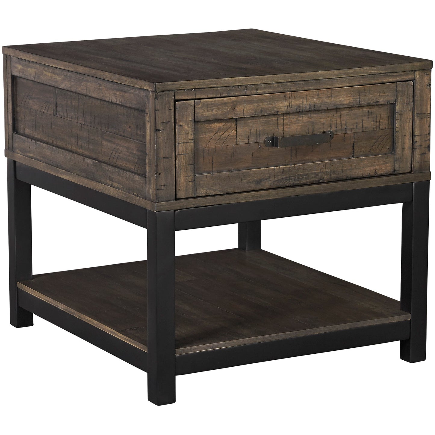 JOHURST END TABLE - GRAYISH BROWN