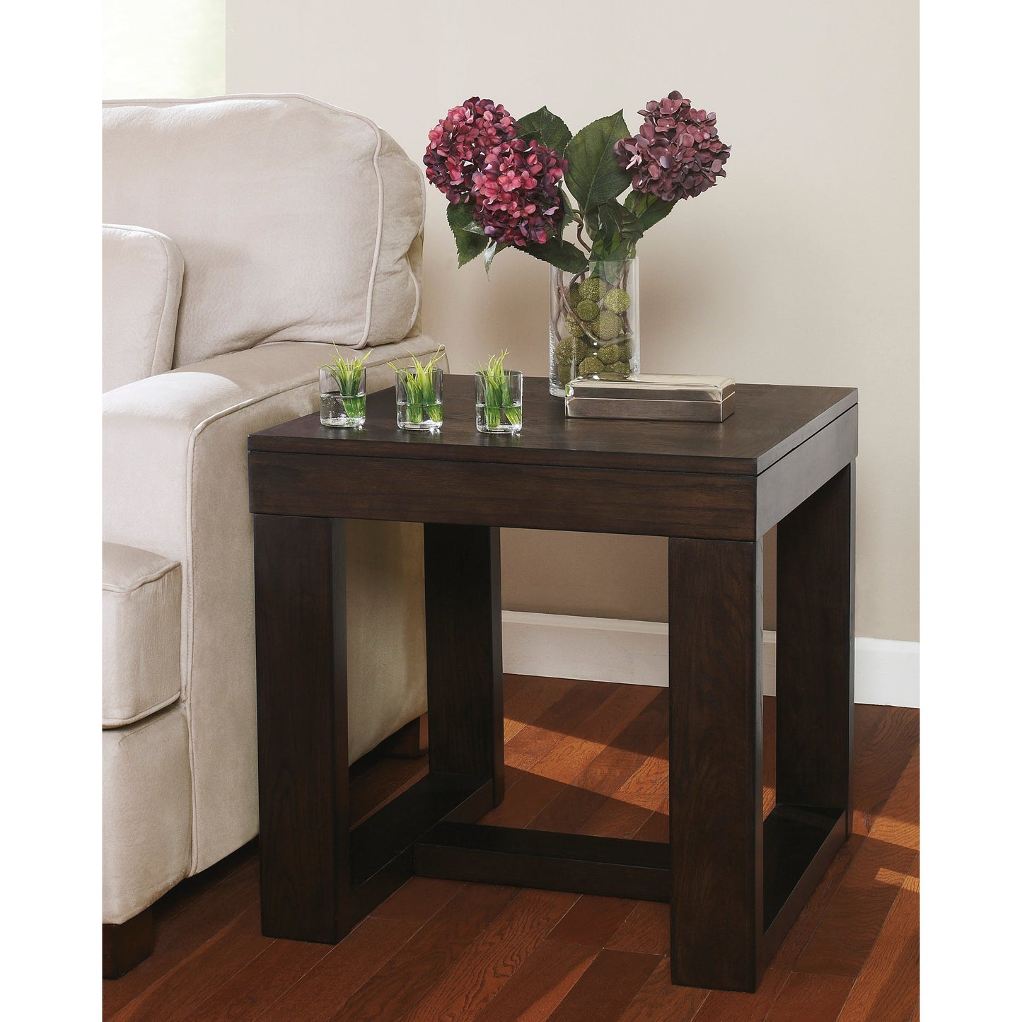 WATSON END TABLE - DARK BROWN