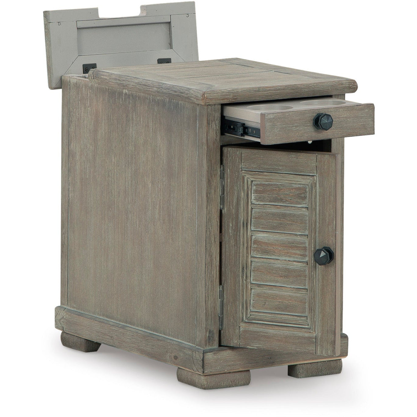 MORESHIRE CHAIRSIDE TABLE - BISQUE