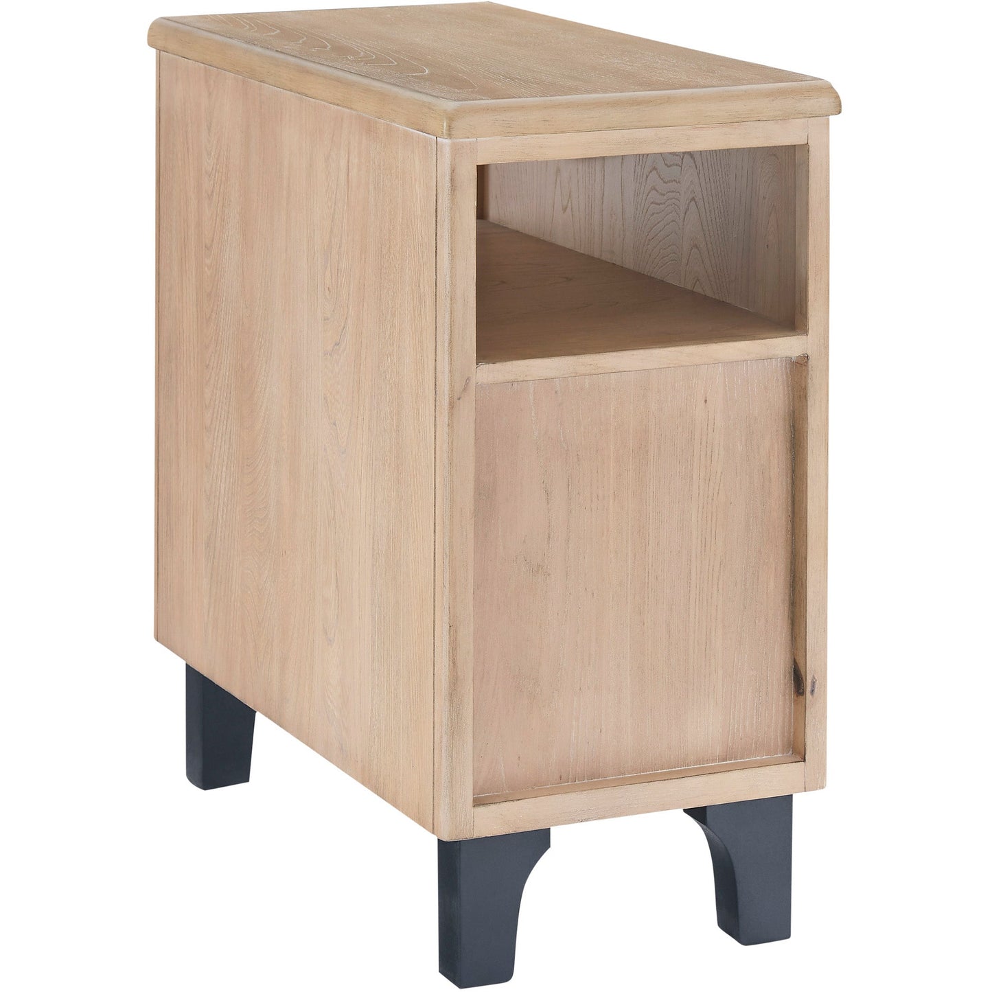FRESLOWE CHAIRSIDE END TABLE- LIGHT BROWN/BLACK