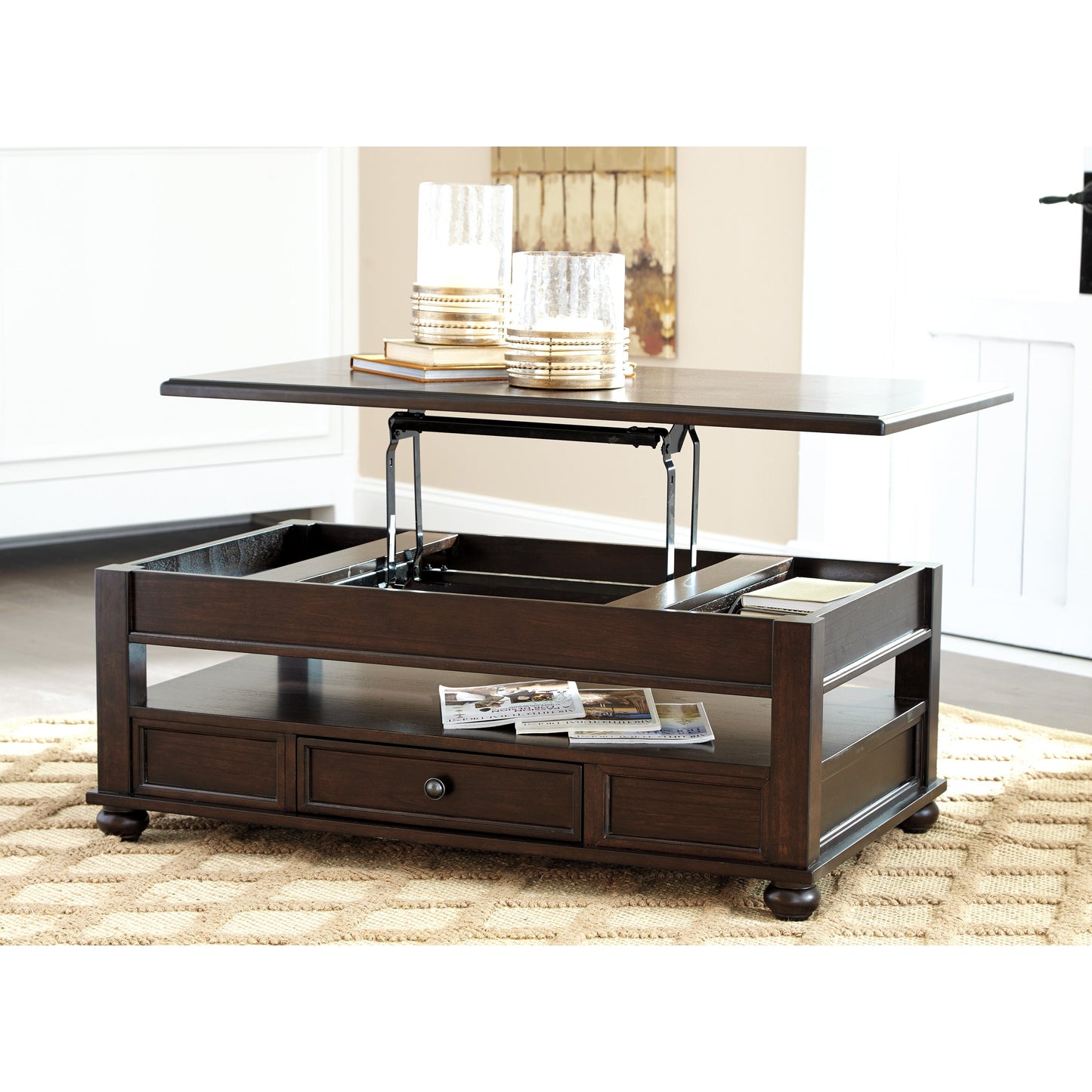 BARILANNI LIFT-TOP COFFEE TABLE
