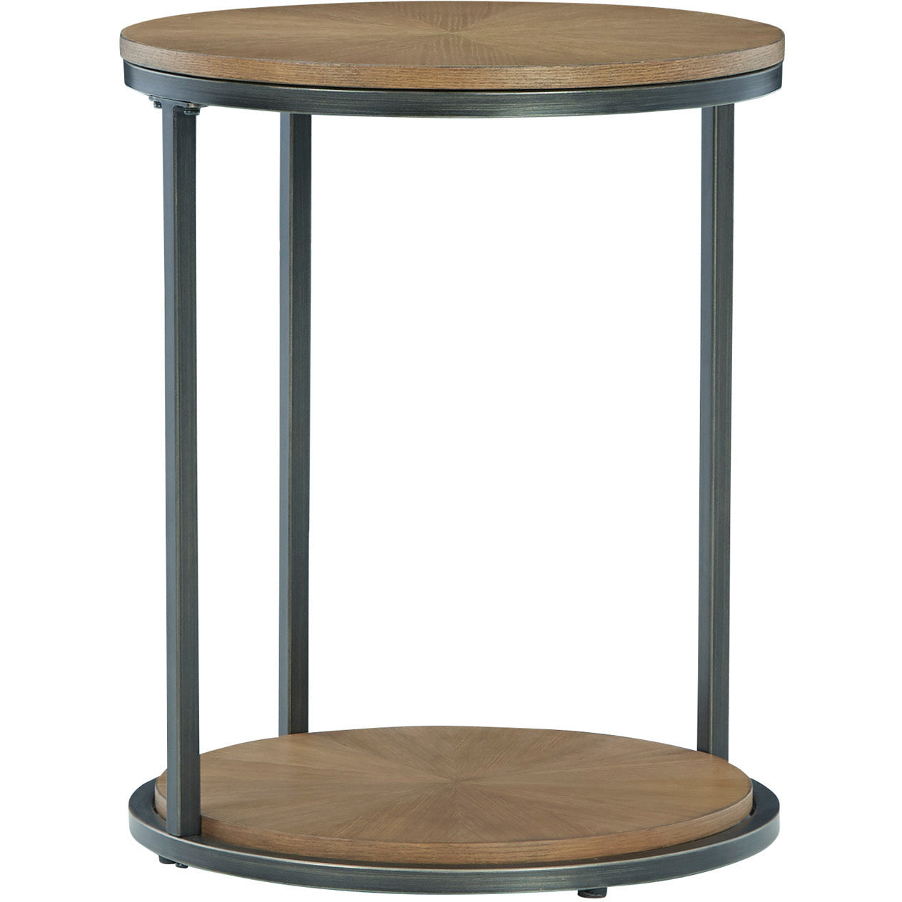 FRIDLEY ACCENT END TABLE - BROWN/BLACK