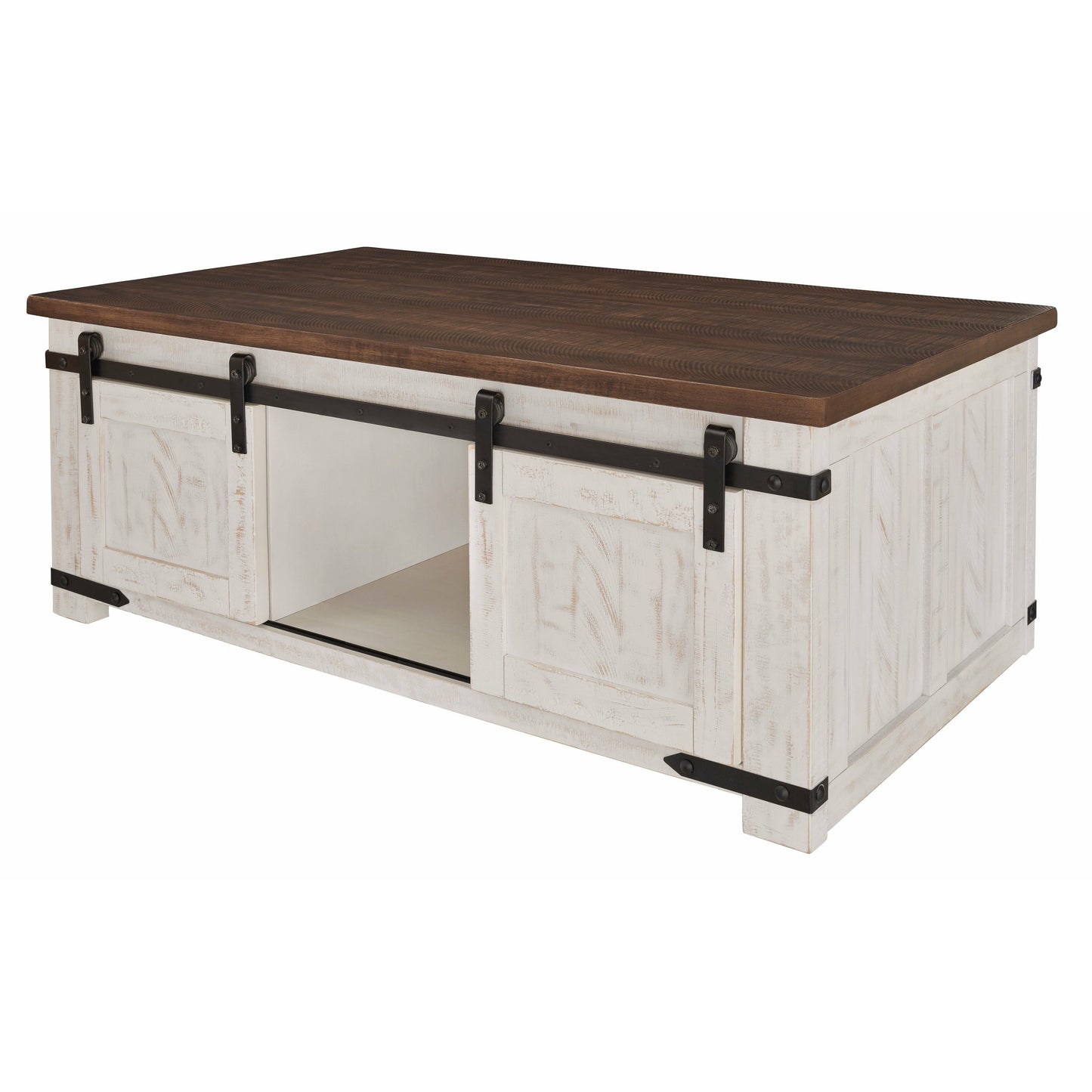 WYSTFIELD COFFEE TABLE - WHITE/BROWN