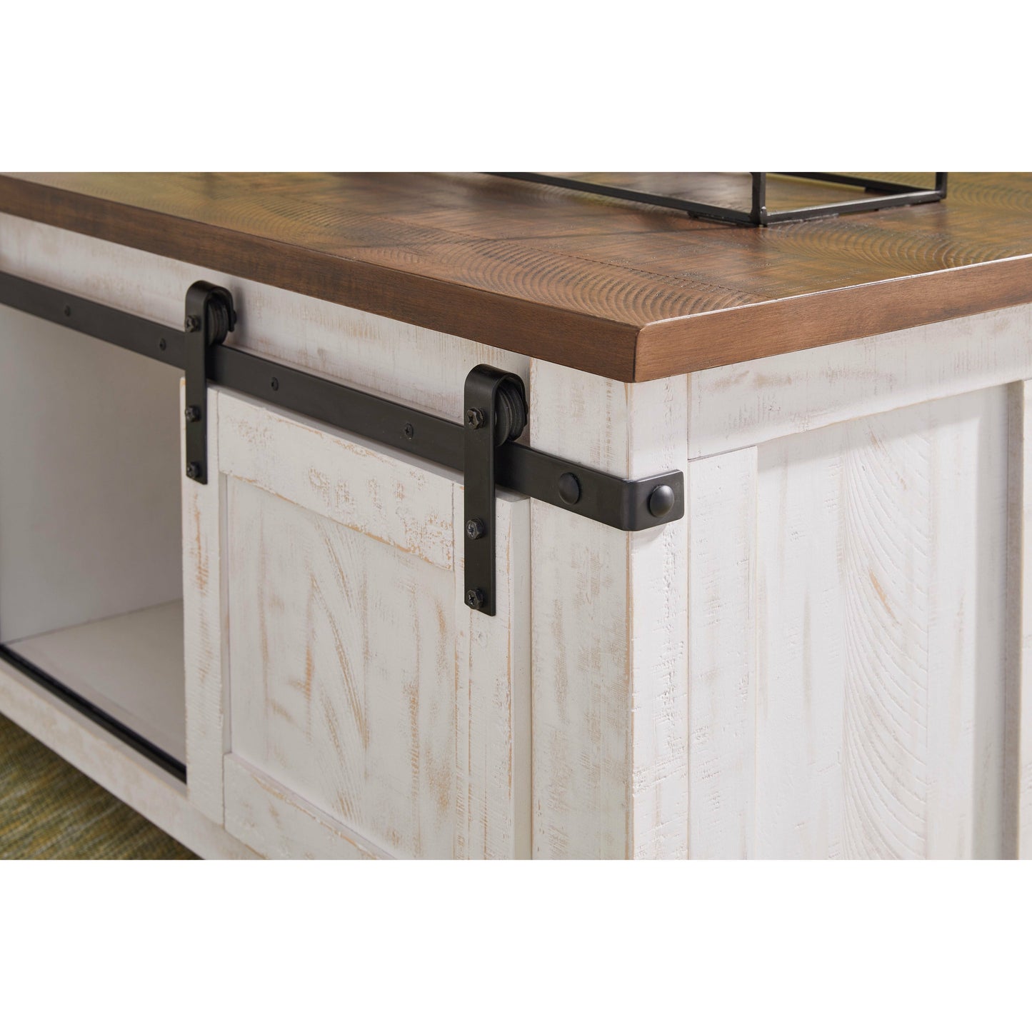WYSTFIELD COFFEE TABLE - WHITE/BROWN
