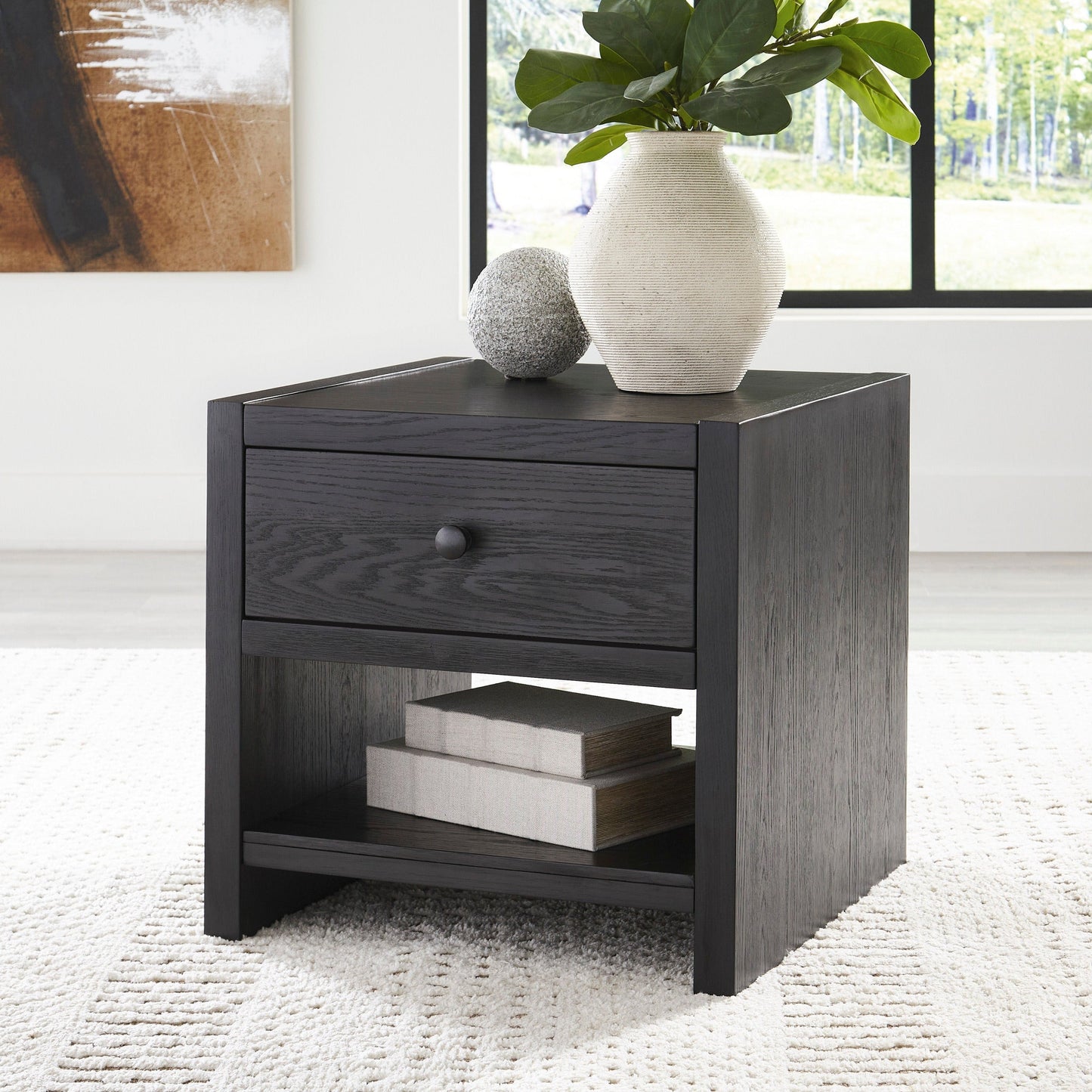 FOYLAND END TABLE- BLACK