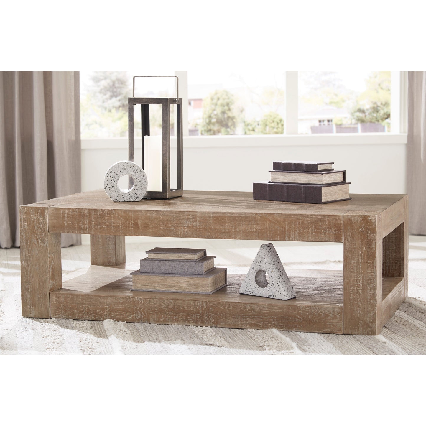 WALTLEIGH COFFEE TABLE - BROWN