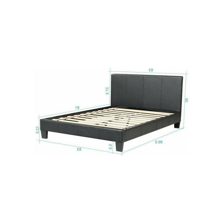 VALUE UPHOLSTERED BED - BLACK