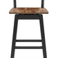 Wildenauer - Tall Swivel Barstool (Set of 2) - Brown / Black