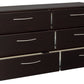 Finch - Black - Six Drawer Dresser