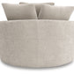 Cuddle Plush - Oversized Swivel Accent Chair - Arctic