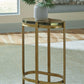 Porterville - Gold Finish - Accent Table