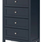 Landocken - Brown / Blue - Four Drawer Chest