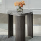 Surmour - Gray / Brown - Triangle End Table