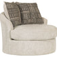 Soletren - Swivel Accent Chair - Stone - Fraser Furniture & Mattresses