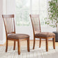 Berringer - Dining UPH Side Chair (Set of 2) - Rustic Brown - Fraser Furniture & Mattresses