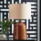 Aaleahya - Rust - Glass Table Lamp