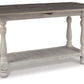 Havalance - Flip Top Sofa Table - Gray / White