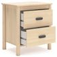 Cabinella - Tan - Two Drawer Night Stand