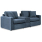 Modmax - Ink - 3-Piece Sectional Sofa With Storage Console - Fabric
