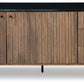 Barnford - Brown / Black - Accent Cabinet