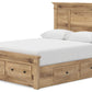 Makidern - Panel Storage Bed With 2 Under Bed Storage Units