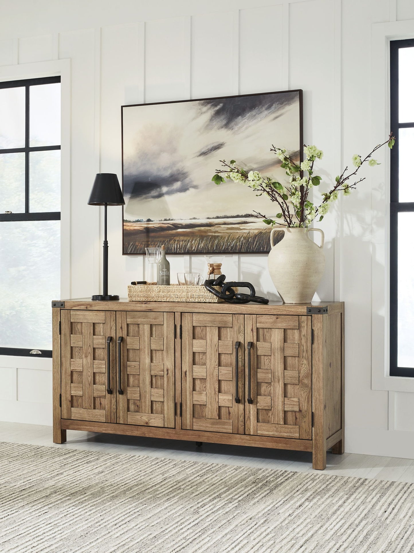 Ridgester - Dining Room Server - Light Brown