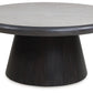 Bracken - Round Cocktail Table - French Black