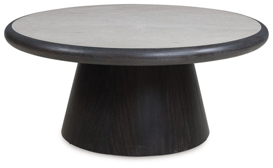 Bracken - French Black - Round Cocktail Table